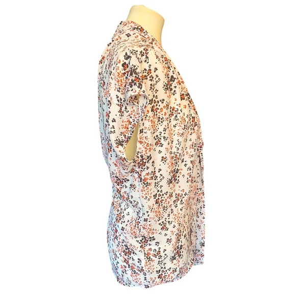 LOFT Neutral Floral Blouse - Picture 4 of 7